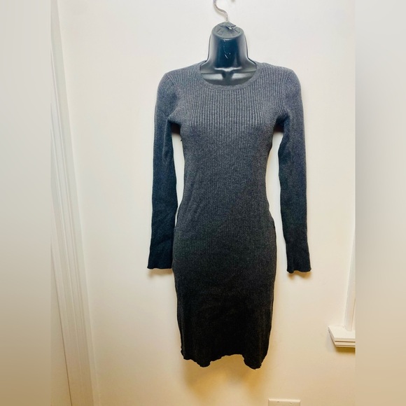 Saks Fifth Avenue Sweater Dress Gray Small - Picture 1 of 8